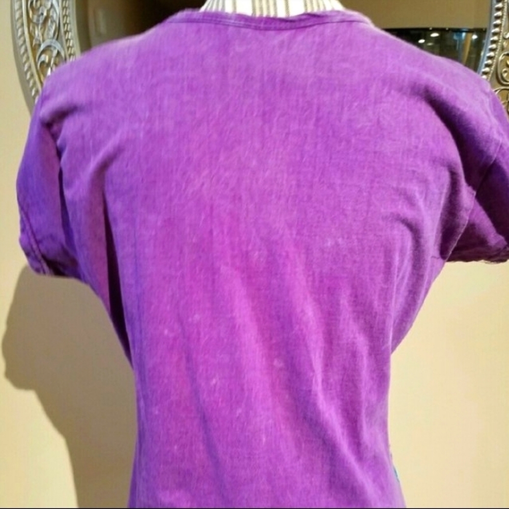 Shopping Therapy Purple Hoody Black Stripes & Colorful Short Sleeve Cotton Set - Picture 4 of 12